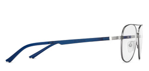 Silver Aviator Full Rim Unisex Eyeglasses by Lenskart Air Online-149559