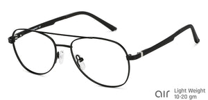 Black Aviator Full Rim Unisex Eyeglasses by Lenskart Air-147483