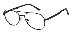 Black Aviator Full Rim Unisex Eyeglasses by Lenskart Air-147483