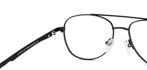 Black Aviator Full Rim Unisex Eyeglasses by Lenskart Air-147483