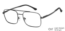 Load image into Gallery viewer, Gunmetal Square Full Rim Unisex Eyeglasses by Lenskart Air-148374