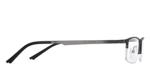Load image into Gallery viewer, Grey Rectangle Half Rim Unisex Eyeglasses by Lenskart Air-147823