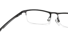 Load image into Gallery viewer, Grey Rectangle Half Rim Unisex Eyeglasses by Lenskart Air-147823