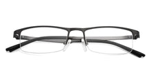 Load image into Gallery viewer, Grey Rectangle Half Rim Unisex Eyeglasses by Lenskart Air-147823
