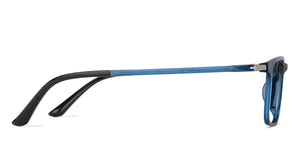 Blue Rectangle Full Rim Unisex Eyeglasses by Lenskart Air LA-142941