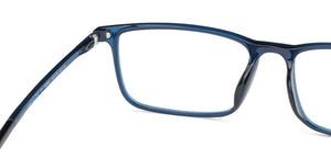 Blue Rectangle Full Rim Unisex Eyeglasses by Lenskart Air LA-142941