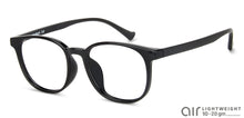 Load image into Gallery viewer, Black Wayfarer Full Rim Unisex Eyeglasses by Lenskart Air-142951