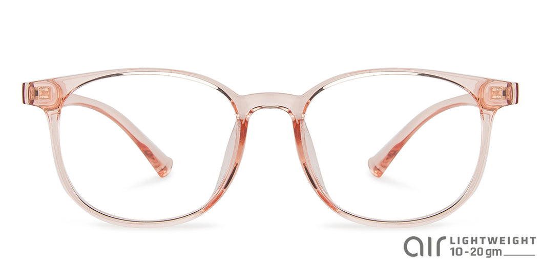 Pink Wayfarer Full Rim Women Eyeglasses by Lenskart Air-142952