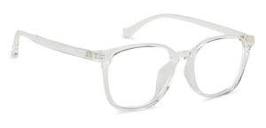 Transparent Square Full Rim Unisex Eyeglasses by Lenskart Air LA-142958