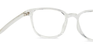 Transparent Square Full Rim Unisex Eyeglasses by Lenskart Air LA-142958