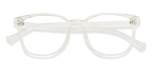 Transparent Square Full Rim Unisex Eyeglasses by Lenskart Air LA-142958