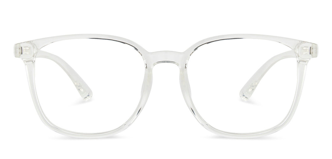 Transparent Square Full Rim Unisex Eyeglasses by Lenskart Air LA-142958