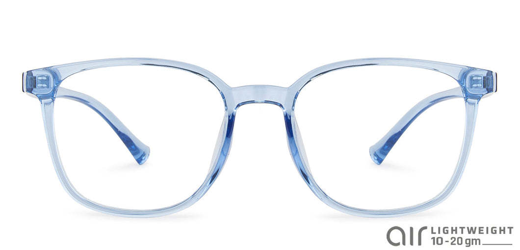 Blue Square Full Rim Unisex Eyeglasses by Lenskart Air-142959