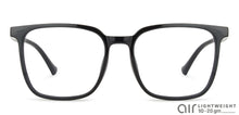 Load image into Gallery viewer, Black Square Full Rim Unisex Eyeglasses by Lenskart Air-142961