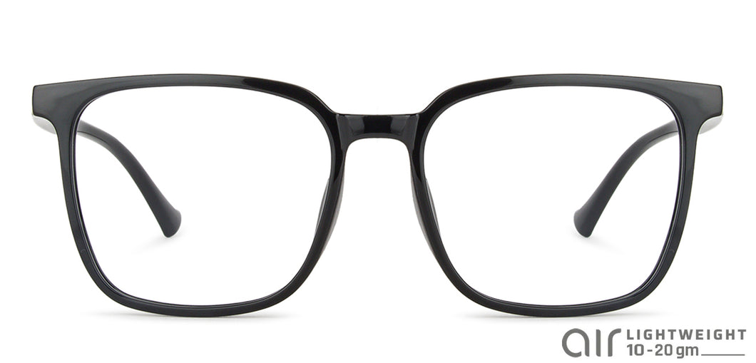 Black Square Full Rim Unisex Eyeglasses by Lenskart Air-142961