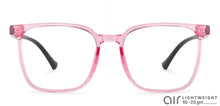 Load image into Gallery viewer, Pink Square Full Rim Women Eyeglasses by Lenskart Air-142964