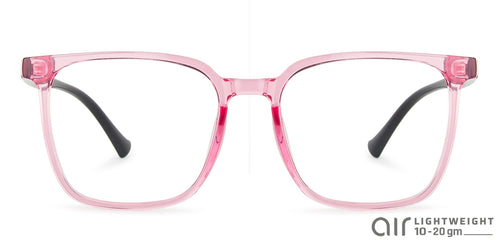 Pink Square Full Rim Women Eyeglasses by Lenskart Air-142964