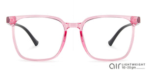 Pink Square Full Rim Women Eyeglasses by Lenskart Air-142964