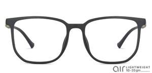 Black Square Full Rim Unisex Eyeglasses by Lenskart Air LA-142966