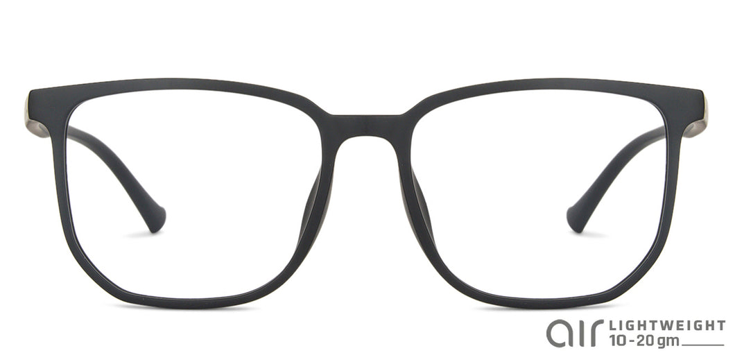 Black Square Full Rim Unisex Eyeglasses by Lenskart Air LA-142966