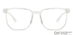 Transparent Square Full Rim Unisex Eyeglasses by Lenskart Air LA-142967