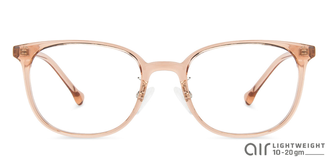 Brown Wayfarer Full Rim Unisex Eyeglasses by Lenskart Air LA-143732