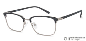 Grey Rectangle Full Rim Unisex Eyeglasses by Lenskart Air LA-143743