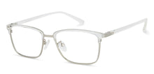 Load image into Gallery viewer, Silver Rectangle Full Rim Unisex Eyeglasses by Lenskart Air LA-143746
