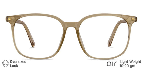 Brown Square Full Rim Unisex Eyeglasses by Lenskart Air LA-146007