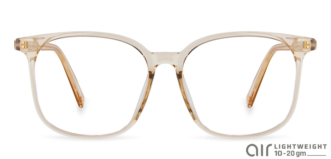 Brown Square Full Rim Unisex Eyeglasses by Lenskart Air LA-143750