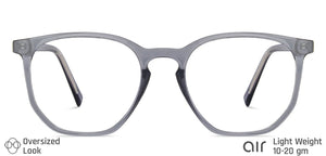 Grey Hexagonal Full Rim Unisex Eyeglasses by Lenskart Air LA-146010