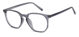 Grey Hexagonal Full Rim Unisex Eyeglasses by Lenskart Air LA-146010