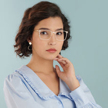 Load image into Gallery viewer, Transparent Rectangle Full Rim Unisex Eyeglasses by Lenskart Air LA-146012