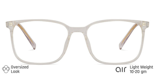 Transparent Rectangle Full Rim Unisex Eyeglasses by Lenskart Air LA-146012