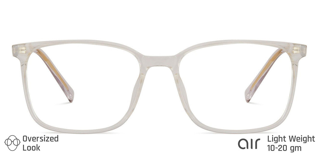 Transparent Rectangle Full Rim Unisex Eyeglasses by Lenskart Air LA-146012