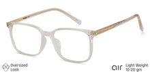 Load image into Gallery viewer, Transparent Rectangle Full Rim Unisex Eyeglasses by Lenskart Air LA-146012