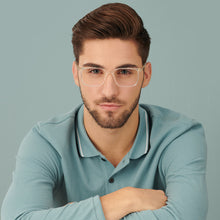 Load image into Gallery viewer, Transparent Rectangle Full Rim Unisex Eyeglasses by Lenskart Air LA-146012
