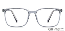 Load image into Gallery viewer, Grey Rectangle Full Rim Unisex Eyeglasses by Lenskart Air-143758