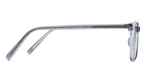 Grey Rectangle Full Rim Unisex Eyeglasses by Lenskart Air-143758