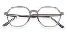 Load image into Gallery viewer, Grey Hexagonal Full Rim Unisex Eyeglasses by Lenskart Air LA-146014
