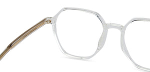 Transparent Hexagonal Full Rim Unisex Eyeglasses by Lenskart Air LA-143760