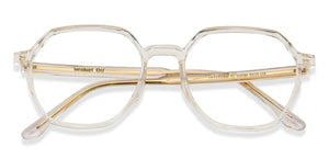 Transparent Hexagonal Full Rim Unisex Eyeglasses by Lenskart Air LA-143760