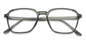 Green Hexagonal Full Rim Unisex Eyeglasses by Lenskart Air LA-146019