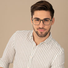 Load image into Gallery viewer, Green Hexagonal Full Rim Unisex Eyeglasses by Lenskart Air LA-146019