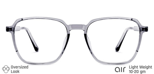 Grey Hexagonal Full Rim Unisex Eyeglasses by Lenskart Air LA-146021