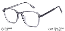 Load image into Gallery viewer, Grey Hexagonal Full Rim Unisex Eyeglasses by Lenskart Air LA-146021