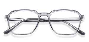 Grey Hexagonal Full Rim Unisex Eyeglasses by Lenskart Air LA-146021