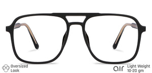 Black Square Full Rim Unisex Eyeglasses by Lenskart Air LA-146022