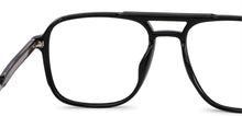Load image into Gallery viewer, Black Square Full Rim Unisex Eyeglasses by Lenskart Air Computer Glasses-148638