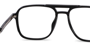 Black Square Full Rim Unisex Eyeglasses by Lenskart Air Computer Glasses-148638